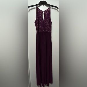 Full-length formal purple dress - size 5